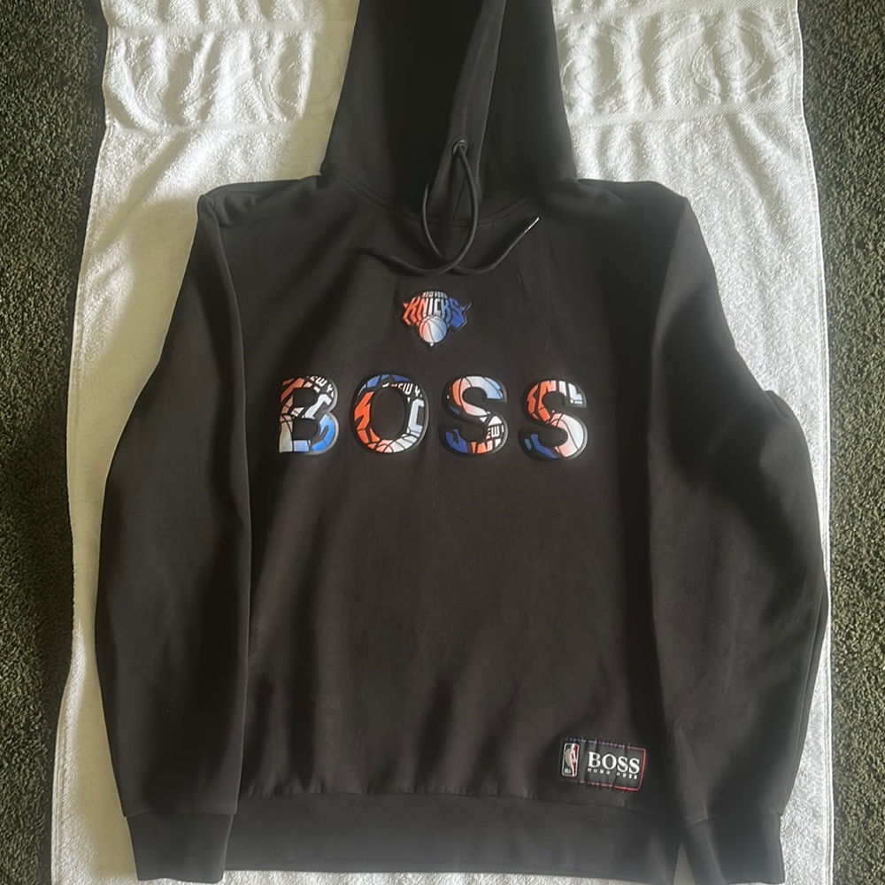 Boss Black Sweater with Iconic Logo